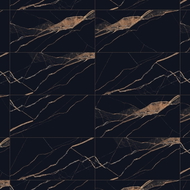 Mexen Fossil Black grès émaillé rectifié. G1, carrelage sol et mur 120 x 60 cm, haute brillance - TL213-120-060-00