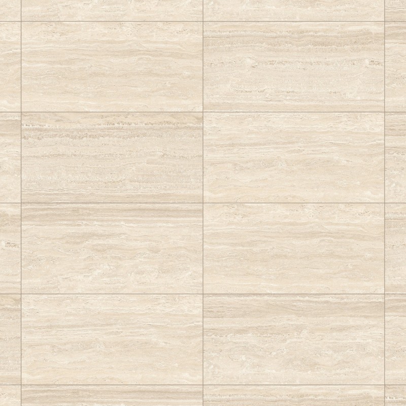 Mexen Neo Travertino Crème grès émaillé rectifié G1, carreau sol-mur 120 x 60 cm, mat - TL302-120-060-02