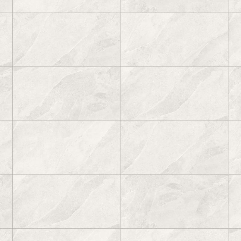 Mexen Aryan Bianco grès émaillé rectifié G1, carreau sol-mur 120 x 60 cm, mat - TL310-120-060-06