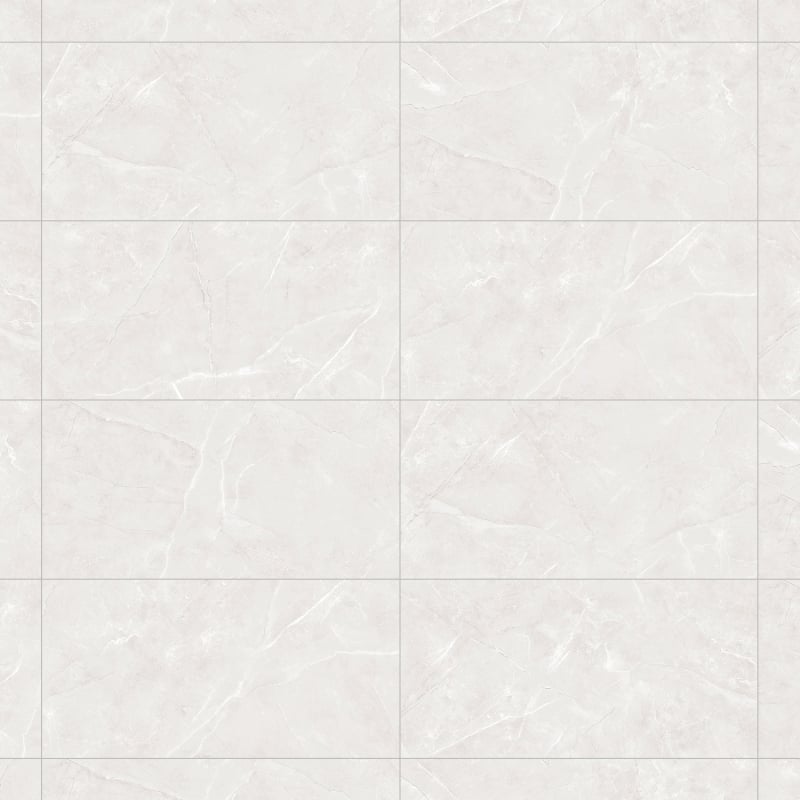 Mexen Boca Bianco grès émaillé rectifié G1, carreau pour sol et mur 120 x 60 cm, brillant - TL102-120-060-00