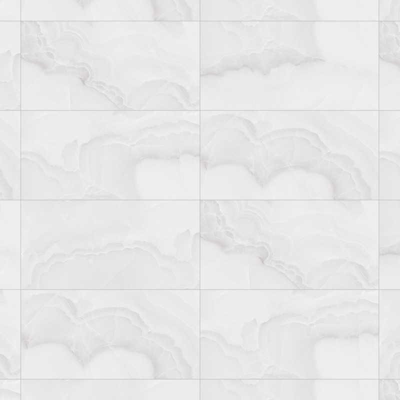 Mexen Onyx Silver grès émaillé rectifié. G1, carreau sol-mur 120 x 60 cm, brillant - TL106-120-060-02