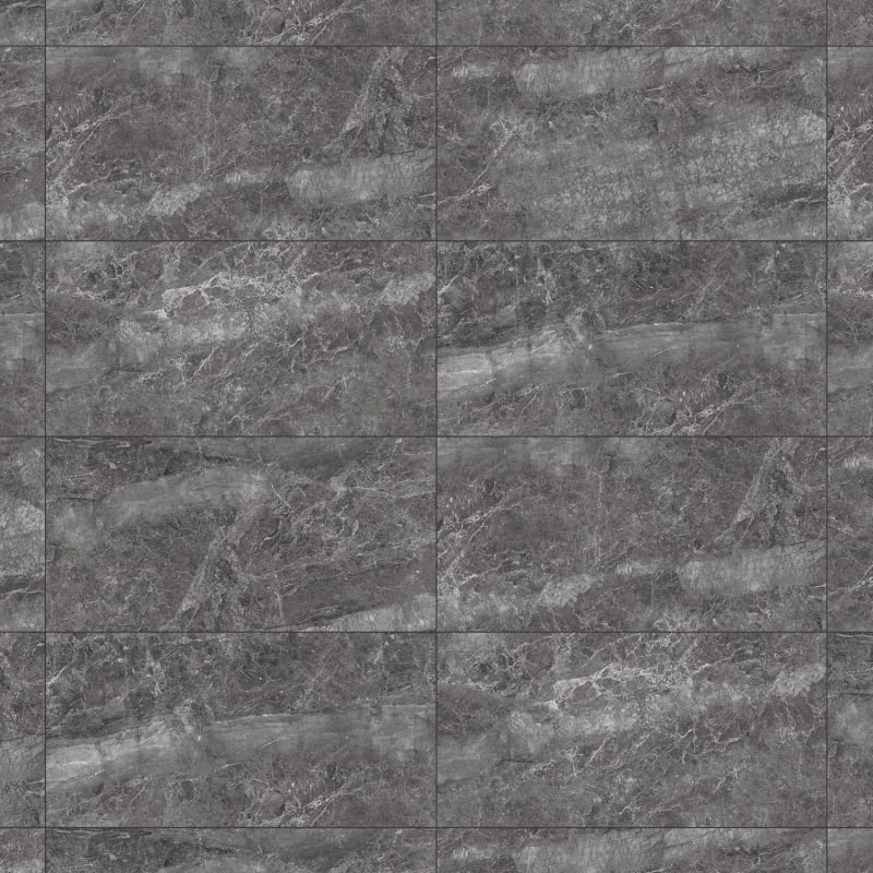 Mexen Quetta Nero grès émaillé rectifié G1, carreau de sol et de mur 120 x 60 cm, brillant - TL136-120-060-03