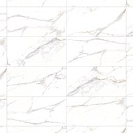 Mexen Agata Blanc grès émaillé rectifié G1, carreau sol-mur 120 x 60 cm, brillant - TL144-120-060-00