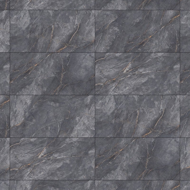 Mexen Walcey Grès cérame émaillé rectifié charbon G1, carreau sol-mur 120 x 60 cm, brillant - TL150-120-060-02