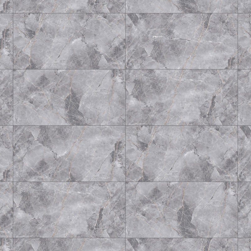 Mexen Eternity Grès gris émaillé rectifié G1, carreau sol-mur 120 x 60 cm, brillant - TL112-120-060-01