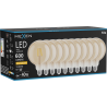 Mexen Vintis 10x Ampoule filament LED E27, G125, 6W, Chaude - 2200K, 600 lm, ambre - L158-E27-0622-50x10