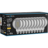 Mexen Vintis 10x Ampoule filament LED E27, G125, 8W, Chaude - 2700K, 680 lm, fumée - L158-E27-0827-70x10