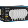 Mexen Vintis 6x Ampoule filament LED E27, G125, 10W, Chaleureux - 2700K, 1320 lm, clair - L158-E27-1027-00x06