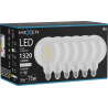 Mexen Vintis 6x Ampoule LED filament E27, G125, 10W, Neutre - 4000K, 1320 lm, clair - L158-E27-1040-00x06
