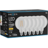Mexen Vintis 6x Ampoule filament LED E27, G125, 12W, Chaude - 2700K, 1560 lm, clair - L158-E27-1227-00x06