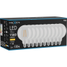 Mexen Vintis 10x ampoule filament LED E27, G125, 12W, Chaude - 2700K, 1560 lm, claire - L158-E27-1227-00x10