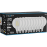 Mexen Vintis 10x Ampoule filament LED E27, G125, 12W, Neutre - 4000K, 1560 lm, clair - L158-E27-1240-00x10