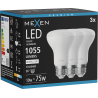 Mexen Nova 3x Ampoule LED E27, R63, 10W, Neutre - 4000K, 1055 lm - L104-E27-1040-01x03