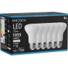 Mexen Nova 6x Ampoule LED E27, R63, 10W, Neutre - 4000K, 1055 lm - L104-E27-1040-01x06