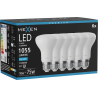 Mexen Nova 6x Ampoule LED E27, R63, 10W, Froid - 6500K, 1055 lm - L104-E27-1065-01x06