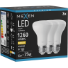 Mexen Nova 3x Ampoule LED E27, R63, 12W, Chaude - 3000K, 1260 lm - L104-E27-1230-01x03