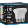 Mexen Nova 3x Ampoule LED E27, R63, 12W, Neutre - 4000K, 1260 lm - L104-E27-1240-01x03
