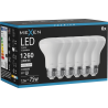 Mexen Nova 6x Ampoule LED E27, R63, 12W, Neutre - 4000K, 1260 lm - L104-E27-1240-01x06