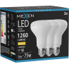 Mexen Nova 3x Ampoule LED E27, R80, 12W, Chaude - 3000K, 1260 lm - L105-E27-1230-01x03