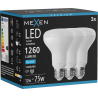 Mexen Nova 3x Ampoule LED E27, R80, 12W, Froid - 6500K, 1260 lm - L105-E27-1265-01x03