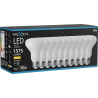 Mexen Nova 10x Ampoule LED E27, R80, 15W, Chaude - 3000K, 1575 lm - L105-E27-1530-01x10