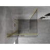 Mexen Mist-F cabine de douche pliante à gauche 90 x 90 cm, transparent, or brossé - 8A6T-090-090-55-00-L