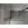 Mexen Mist-F cabine de douche pliante gauche 100 x 95 cm, transparent, or brossé - 8A6T-100-095-55-00-L