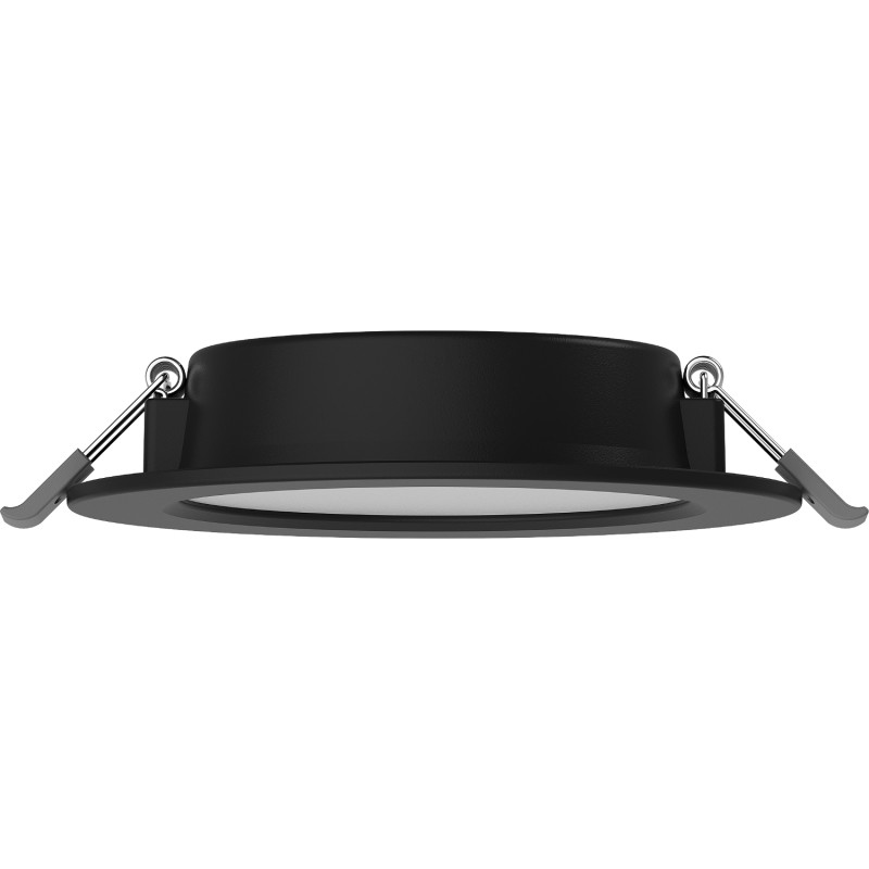 Mexen LDRR panneau de plafond LED encastré fi 12 cm, 6W, Froid - 6500K, 450 lm, noir - L210-012-0665-70