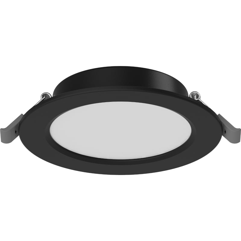 Mexen LDRR panneau de plafond LED encastré fi 12 cm, 6W, Froid - 6500K, 450 lm, noir - L210-012-0665-70