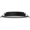 Mexen LDRR panneau de plafond encastré LED Downlight diamètre 14 cm, 9W, Froid - 6500K, 720 lm, noir - L210-014-0965-70