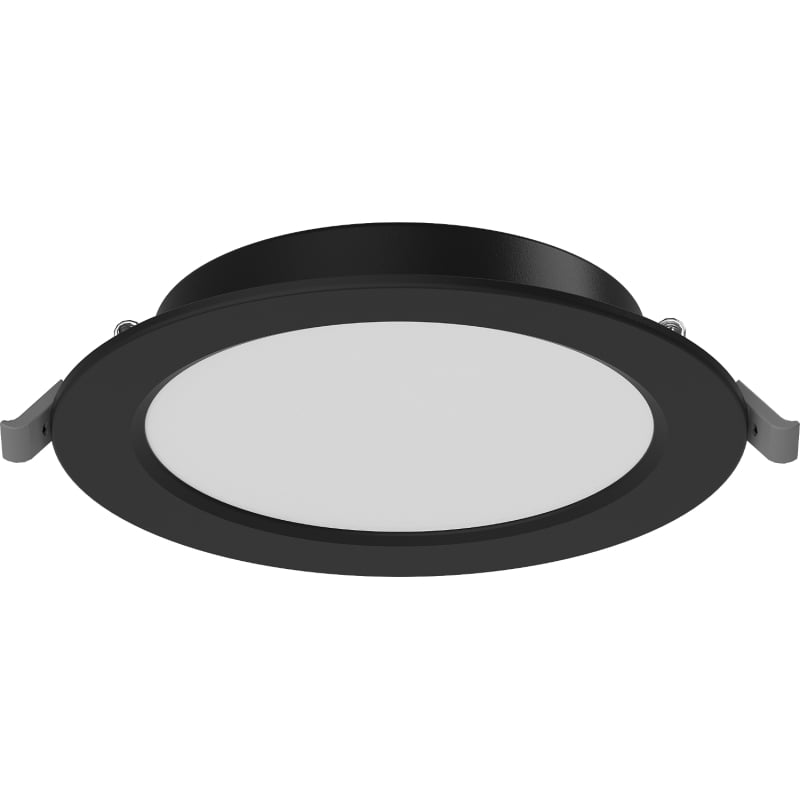 Mexen LDRR panneau de plafond encastré LED Downlight diamètre 14 cm, 9W, Froid - 6500K, 720 lm, noir - L210-014-0965-70