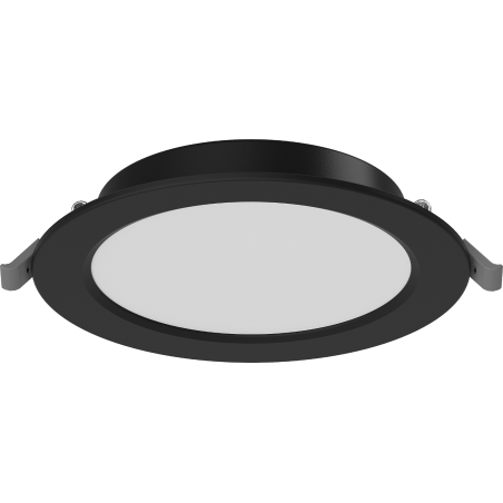 Mexen LDRR panneau de plafond encastré LED Downlight diamètre 14 cm, 9W, Froid - 6500K, 720 lm, noir - L210-014-0965-70