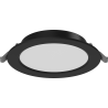 Mexen LDRR panneau de plafond encastré LED Downlight diamètre 14 cm, 9W, Froid - 6500K, 720 lm, noir - L210-014-0965-70