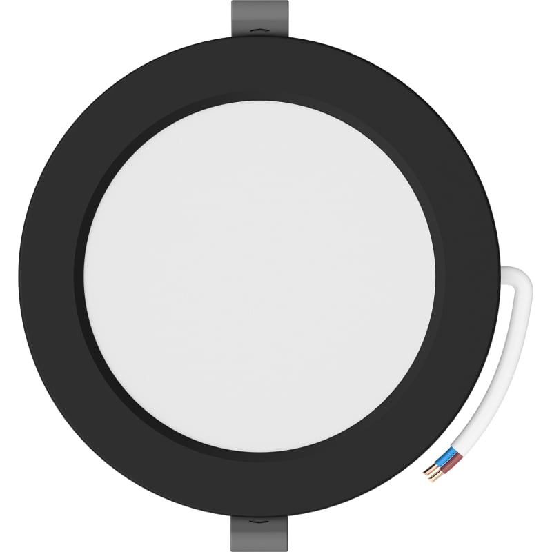 Mexen LDRR panneau de plafond encastré LED Downlight diamètre 14 cm, 9W, Froid - 6500K, 720 lm, noir - L210-014-0965-70