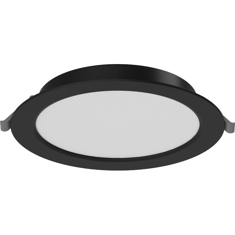Mexen LDRR panneau de plafond encastré LED downlight, diamètre 17 cm, 12W, Neutre - 4000K, 900 lm, noir - L210-017-1240-70