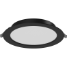 Mexen LDRR panneau de plafond encastré LED downlight, diamètre 17 cm, 12W, Neutre - 4000K, 900 lm, noir - L210-017-1240-70