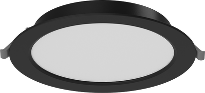 Mexen LDRR panneau de plafond encastré LED downlight, diamètre 17 cm, 12W, Neutre - 4000K, 900 lm, noir - L210-017-1240-70