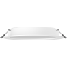 Mexen LDRR panneau de plafond encastré LED downlight fi 17 cm, 12W, Froid - 6500K, 1320 lm, blanc - L210-017-1265-20