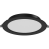 Mexen LDRR plafonnier LED encastrable downlight, diamètre 17 cm, 12W, Froid - 6500K, 960 lm, noir - L210-017-1265-70