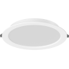 Mexen LDRR panneau de plafond encastré downlight LED diamètre 22 cm, 18W, Froid - 6500K, 1980 lm, blanc - L210-022-1865-20