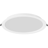 Mexen LDRR panneau de plafond encastré LED downlight ø 30 cm, 24W, Neutre - 4000K, 2640 lm, blanc - L210-030-2440-20