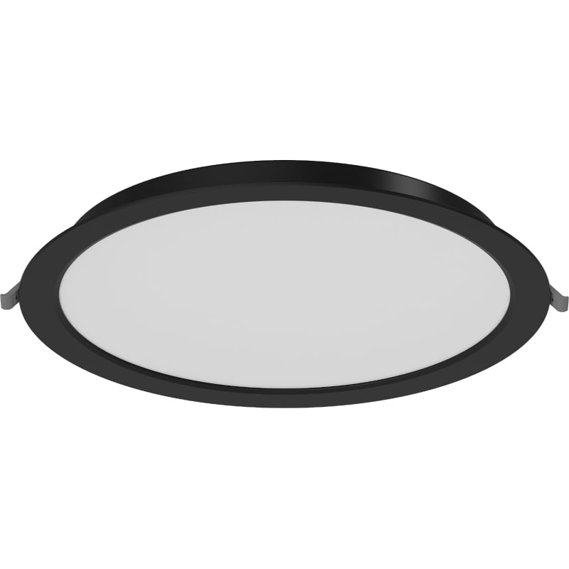 Mexen LDRR panneau plafond downlight LED encastré fi 30 cm, 24W, Neutre - 4000K, 1920 lm, noir - L210-030-2440-70