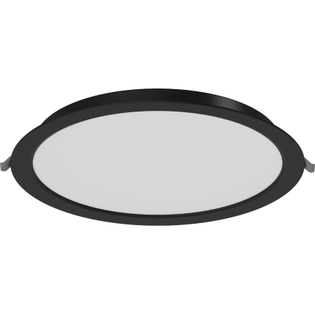 Mexen LDRR panneau plafond downlight LED encastré fi 30 cm, 24W, Neutre - 4000K, 1920 lm, noir - L210-030-2440-70