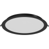 Mexen LDRR panneau de plafond downlight LED encastré fi 30 cm, 24W, Froid - 6500K, 1920 lm, noir - L210-030-2465-70