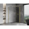 Mexen Mist-F cabine de douche pliante droite 100 x 80 cm, transparent, or brossé - 8A6T-100-080-55-00-P