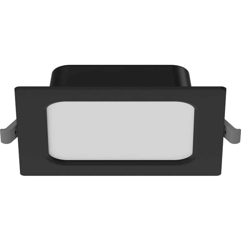 Mexen LDRR panneau plafonnier encastré LED downlight 12 x 12 cm, 6W, Neutre - 4000K, 390 lm, noir - L211-012-0640-70