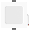 Mexen LDRR panneau de plafond encastré downlight LED 12 x 12 cm, 6W, Froid - 6500K, 600 lm, blanc - L211-012-0665-20