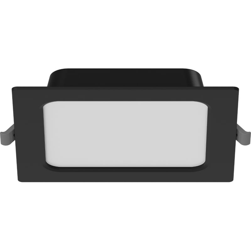 Mexen LDRR panneau de plafond encastré LED downlight 14 x 14 cm, 9W, Neutre - 4000K, 720 lm, noir - L211-014-0940-70