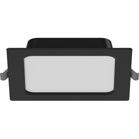 Mexen LDRR panneau plafonnier downlight LED encastré 14 x 14 cm, 9W, Froid - 6500K, 720 lm, noir - L211-014-0965-70