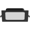 Mexen LDRR panneau plafonnier downlight LED encastré 14 x 14 cm, 9W, Froid - 6500K, 720 lm, noir - L211-014-0965-70